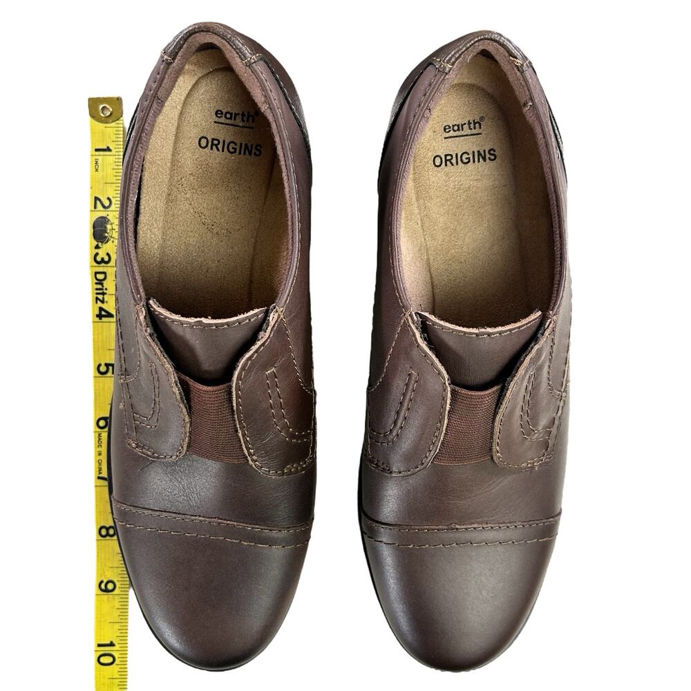 Earth Origins Shoes Women Size 8 Brown Navigate Nate Leather Workwear Slip On - Picture 12 of 12